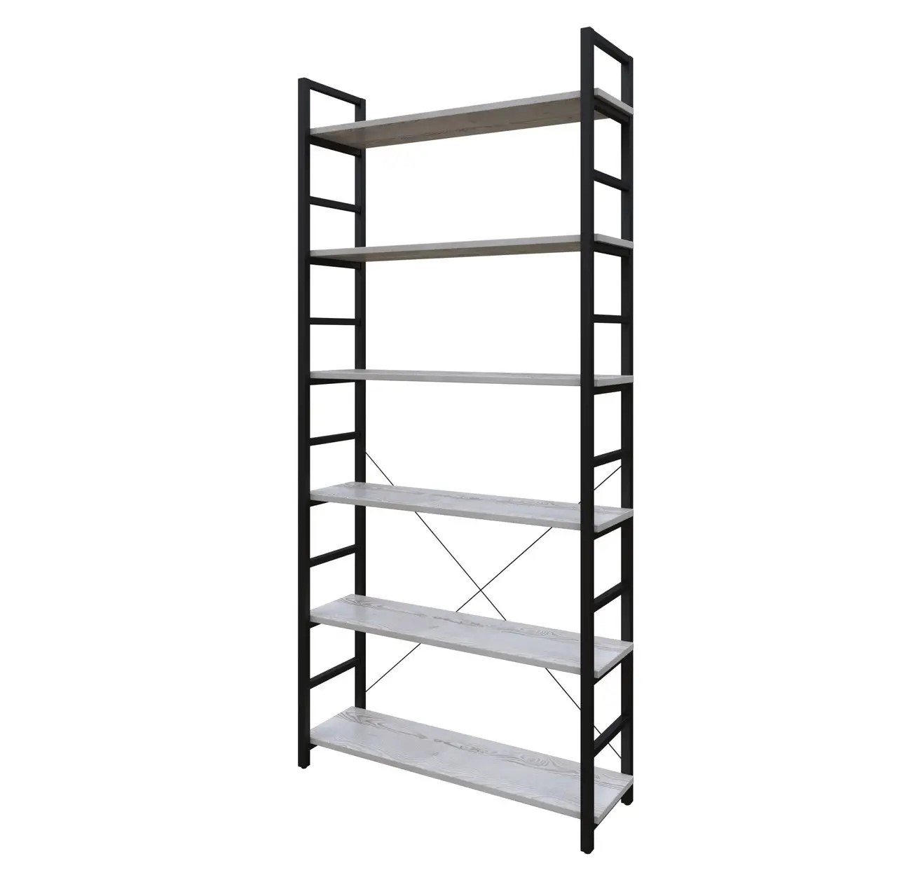 Стелаж металевий ВЕСТ ВУД КОМПАНІ 2012 M-190b-2 сосна лофт біла